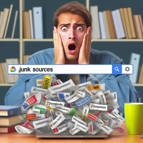 College students don't realize that most of what they find on Google is garbage [Image: Microsoft Copilot]